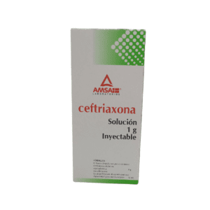 Ceftriaxona sol iny I.V./I.M. 1 G 10 Ml Amsa