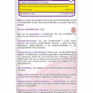 Kamelina (Cimicifuga Racemosa) Tab 40 Mg Fco C/60 Cmd