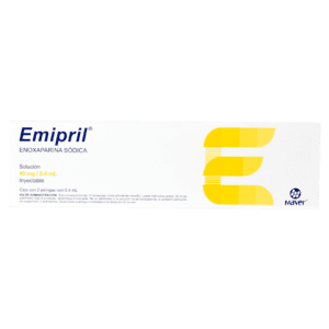 Emipril (Enoxaparina Sodica) Sol Iny 40 Mg/0.4 Ml C/ 2 Jeringas Maver