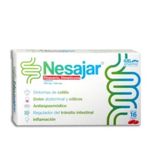 Nesajar (Pinaverio/Dimeticona) Cap 100/300 Mg C/16 Gelpharma