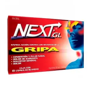 Next Gl GRIPA Caja 8 Cápsulas Blandas