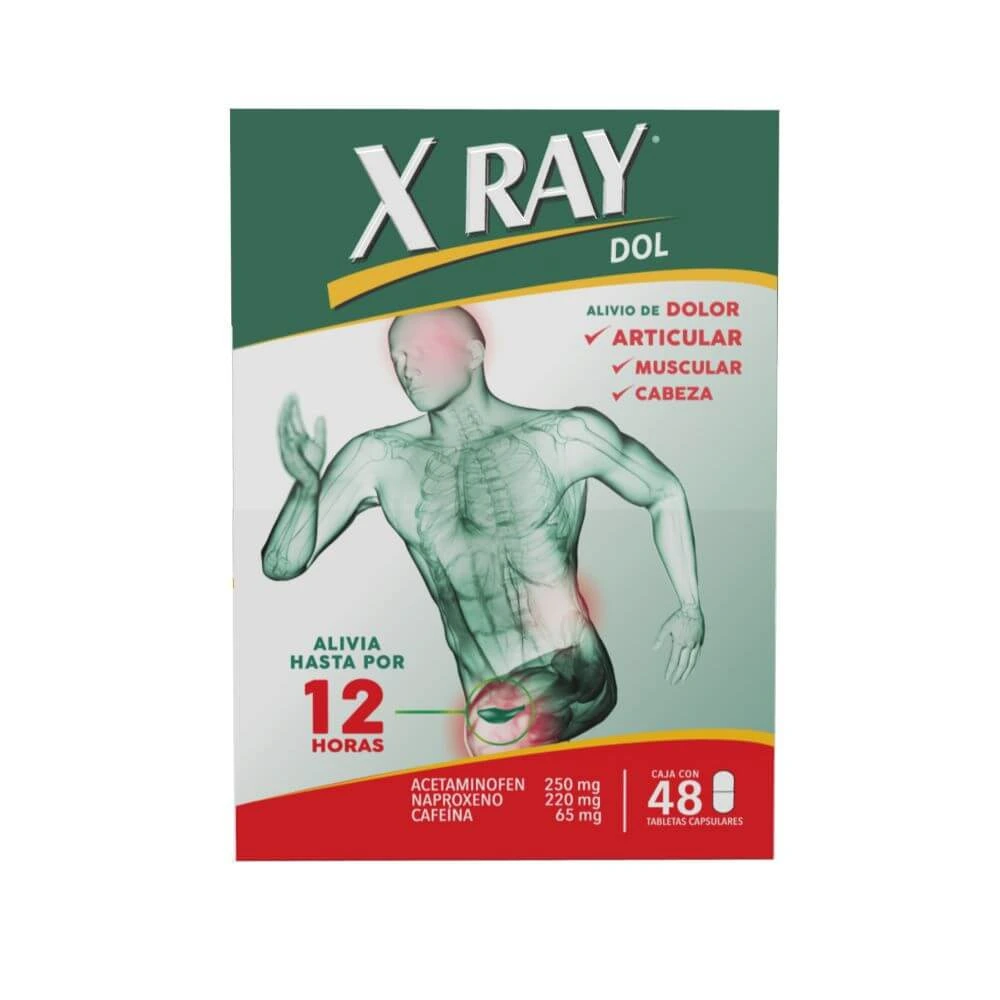 X-Ray Dol Alivio De Dolor E Inflamación 48 Cápsulas